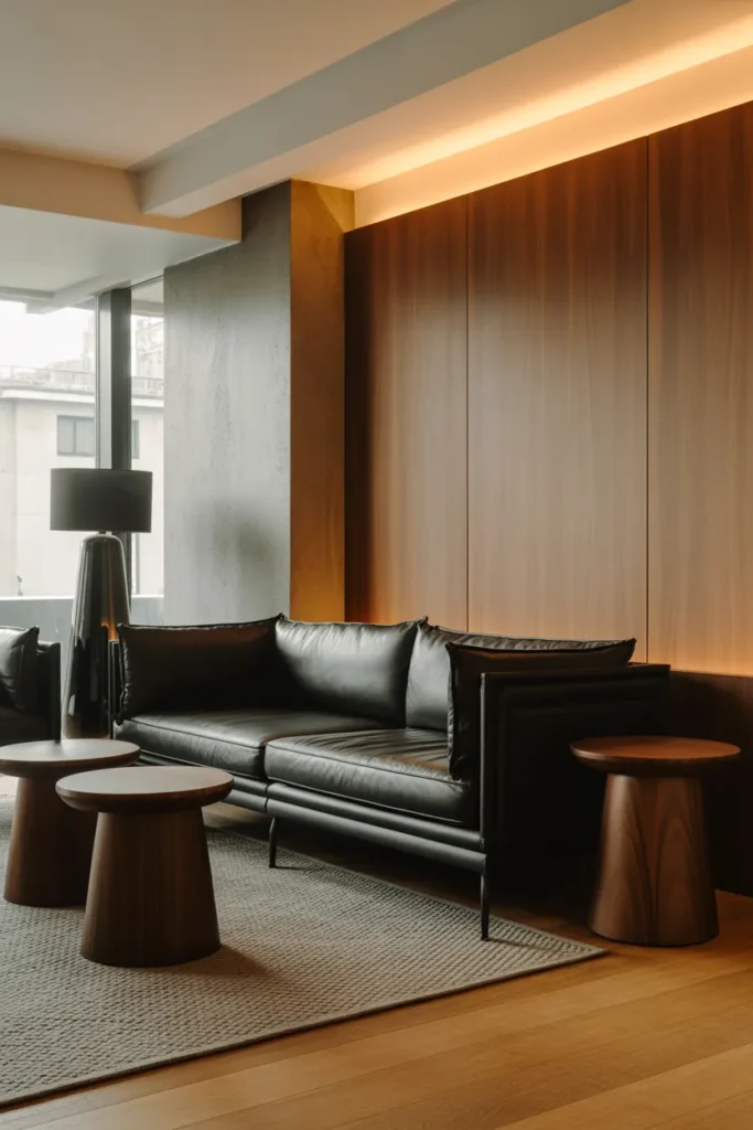 Black Leather Seating