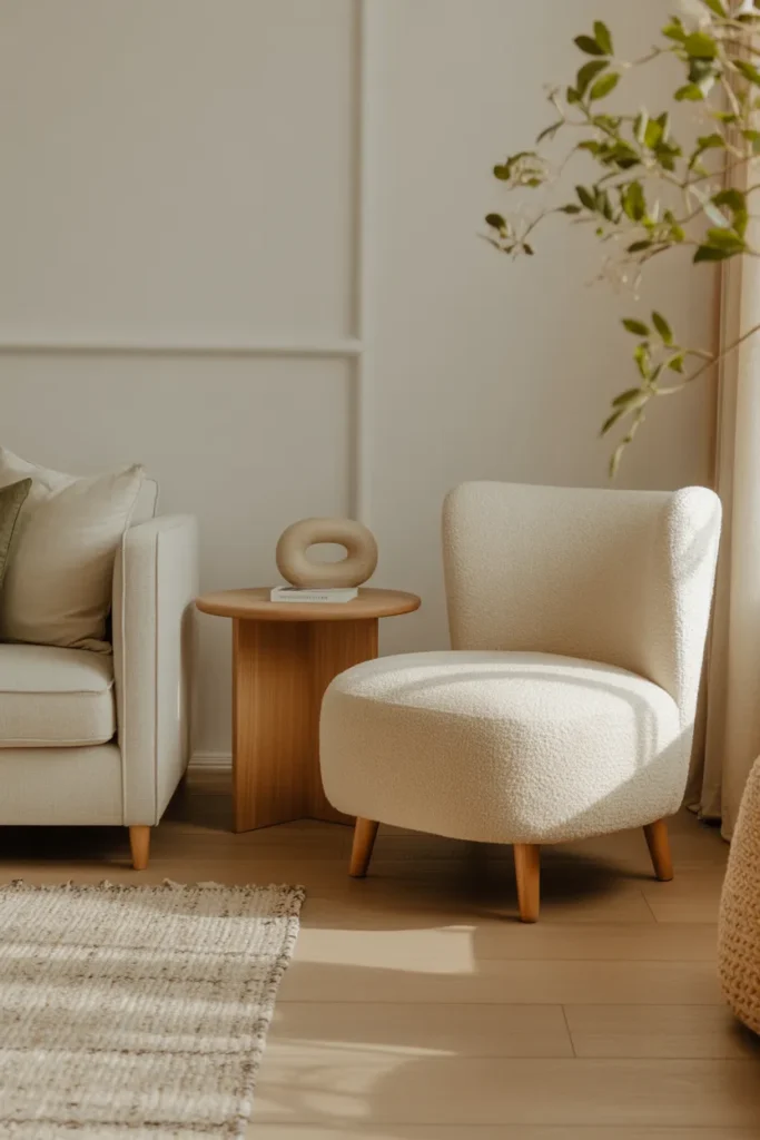Bouclé Accent Chair