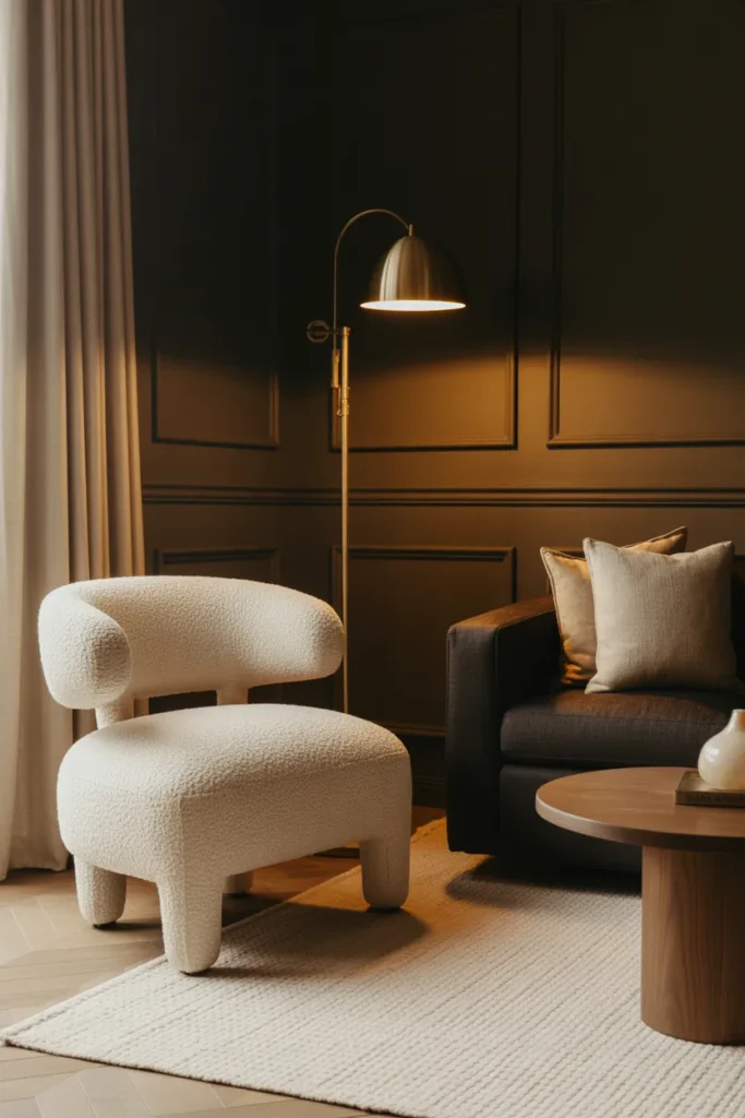 Bouclé Accent Chairs