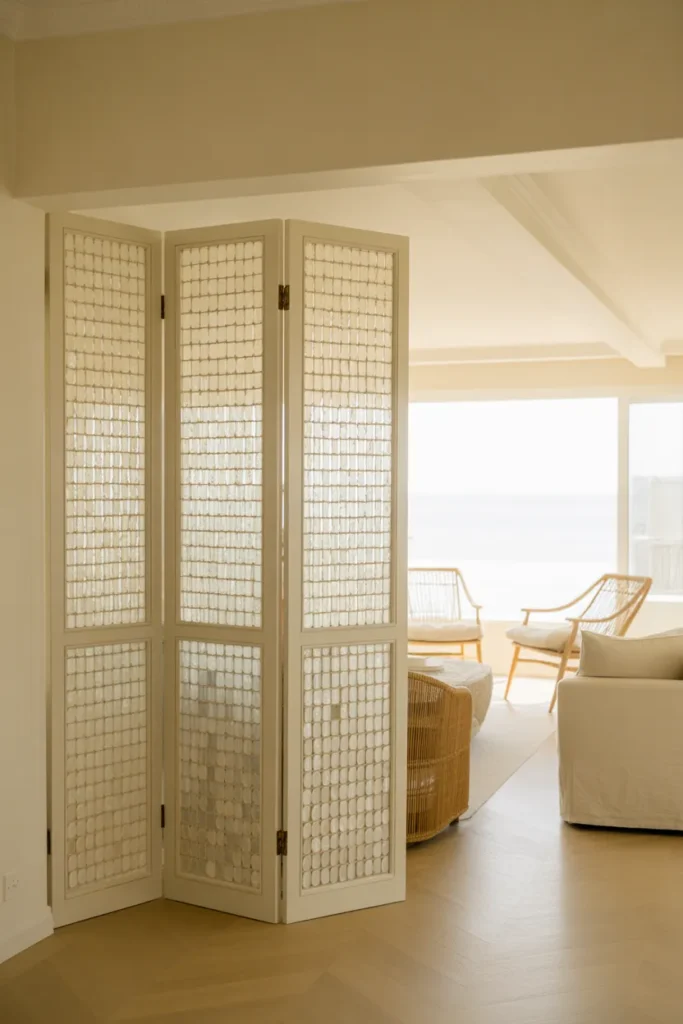 Capiz Room Divider
