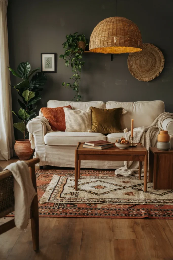 Cream Linen Sofa