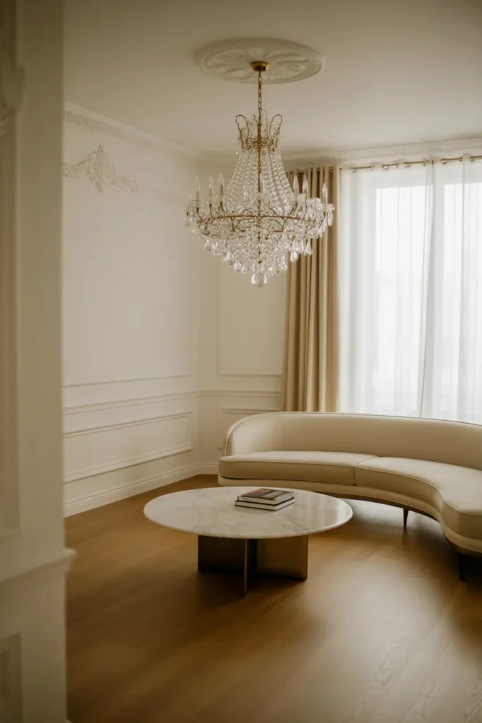 Crystal Chandelier Focus