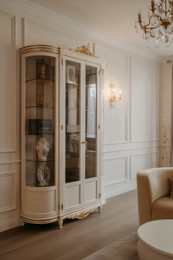 Curved Display Cabinet