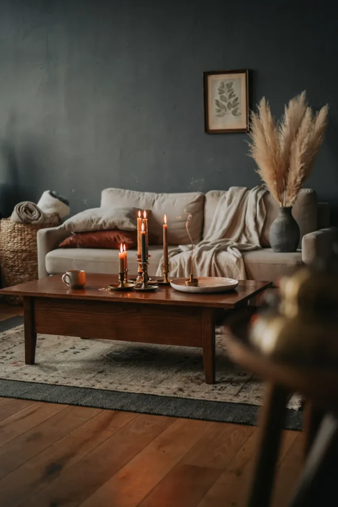 Earthy Candle Styling