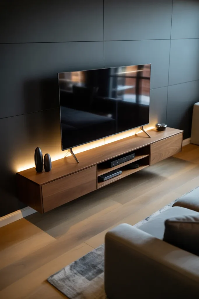 Floating Media Console