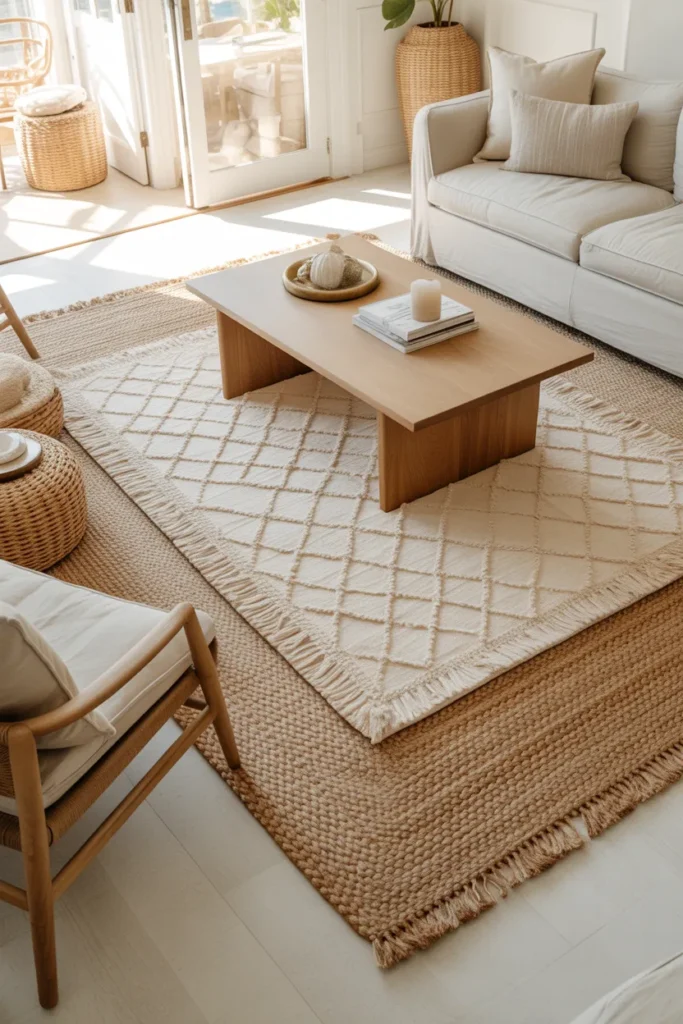 Layered Area Rugs