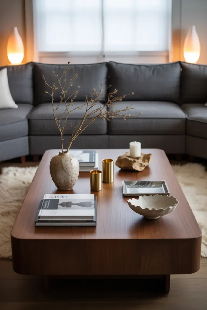 Layered Coffee Table Styling