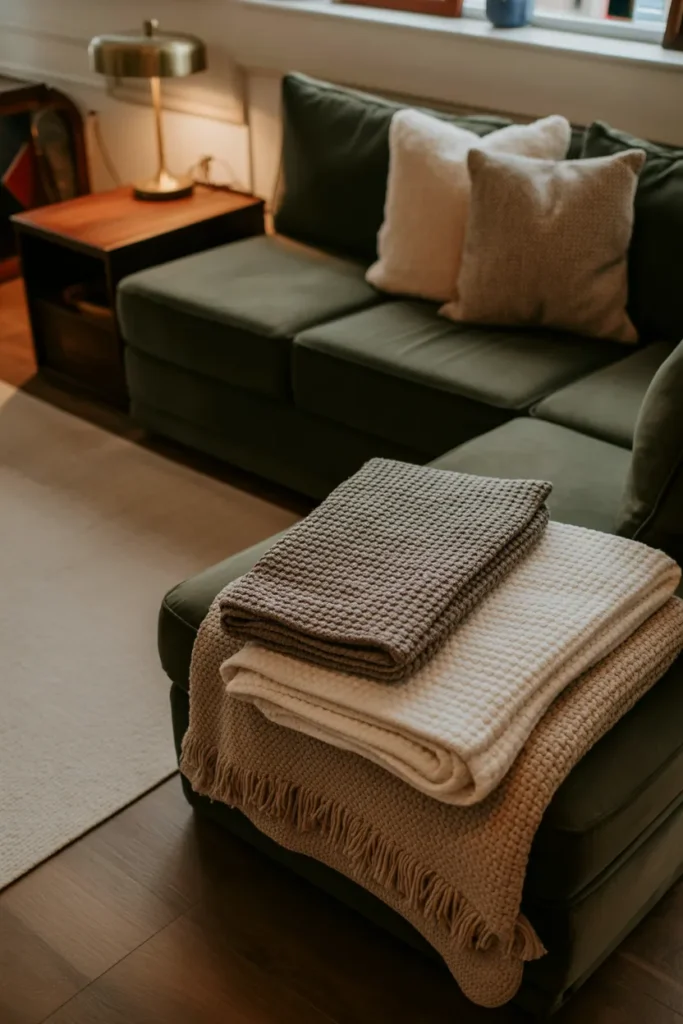 Layered Throw Blankets
