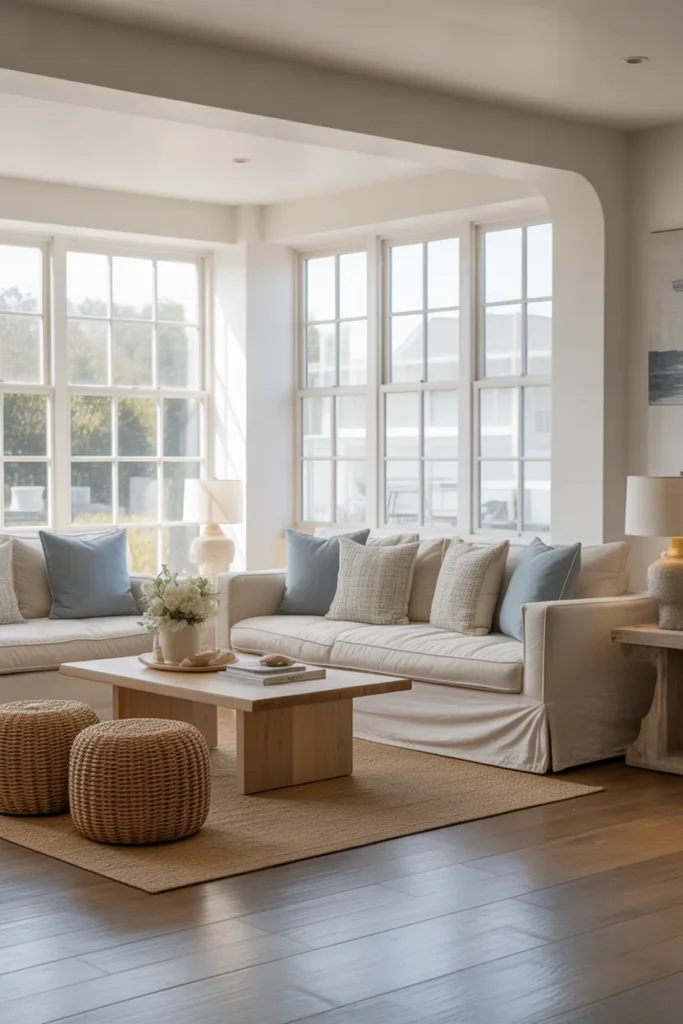 Linen Sofa Focus