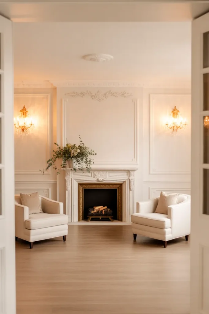 Marble Accent Fireplace