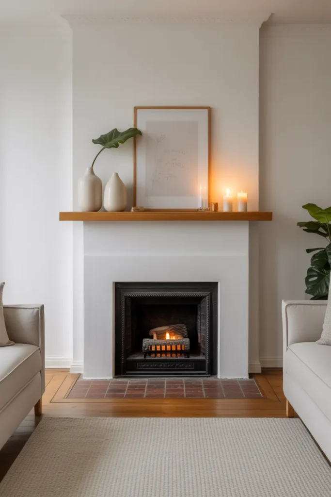 Minimal Fireplace Styling