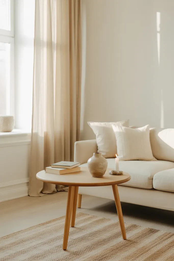 Round Wooden Table