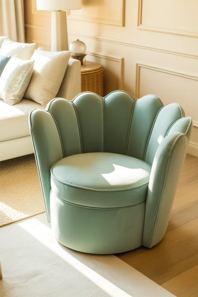 Scalloped Accent Chair