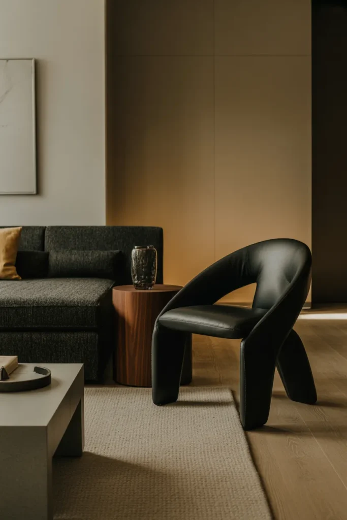 Sculptural Accent Chair