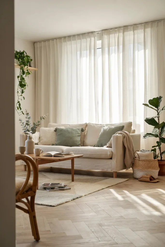 White Sheer Curtains