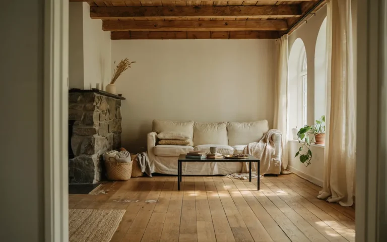 modern rustic living room
