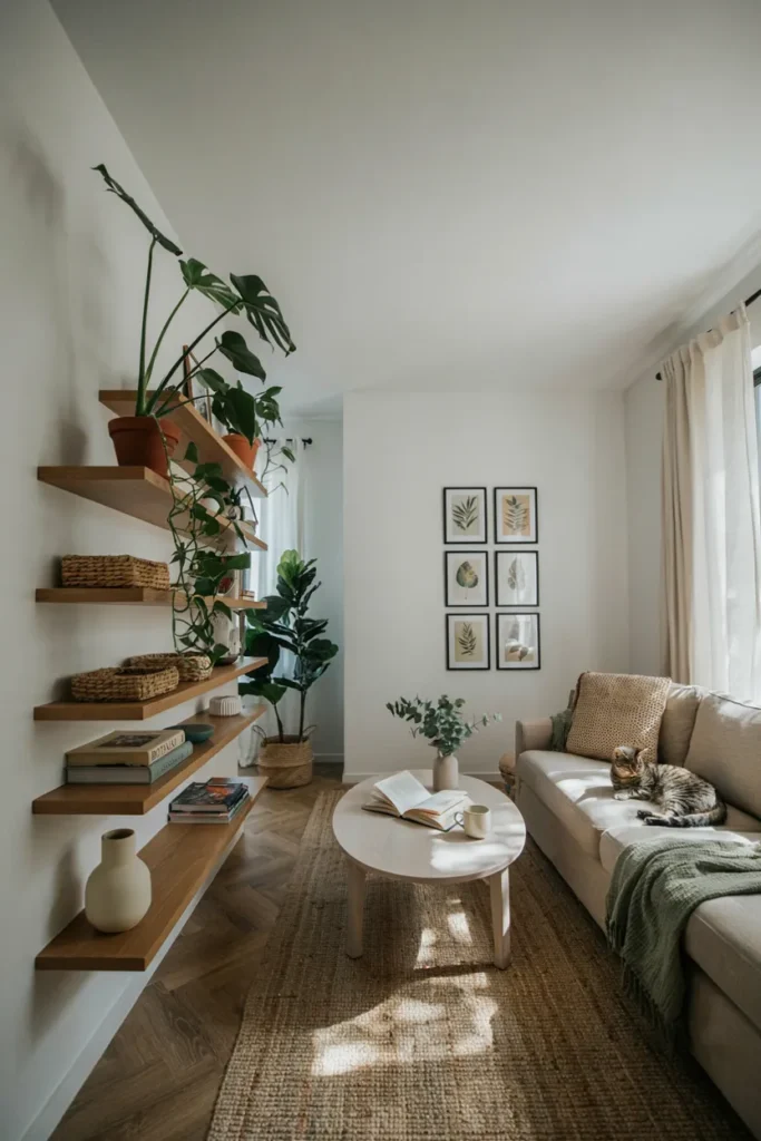 Natural Wood Shelving