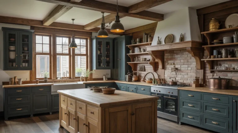 moody farmhouse kitchen