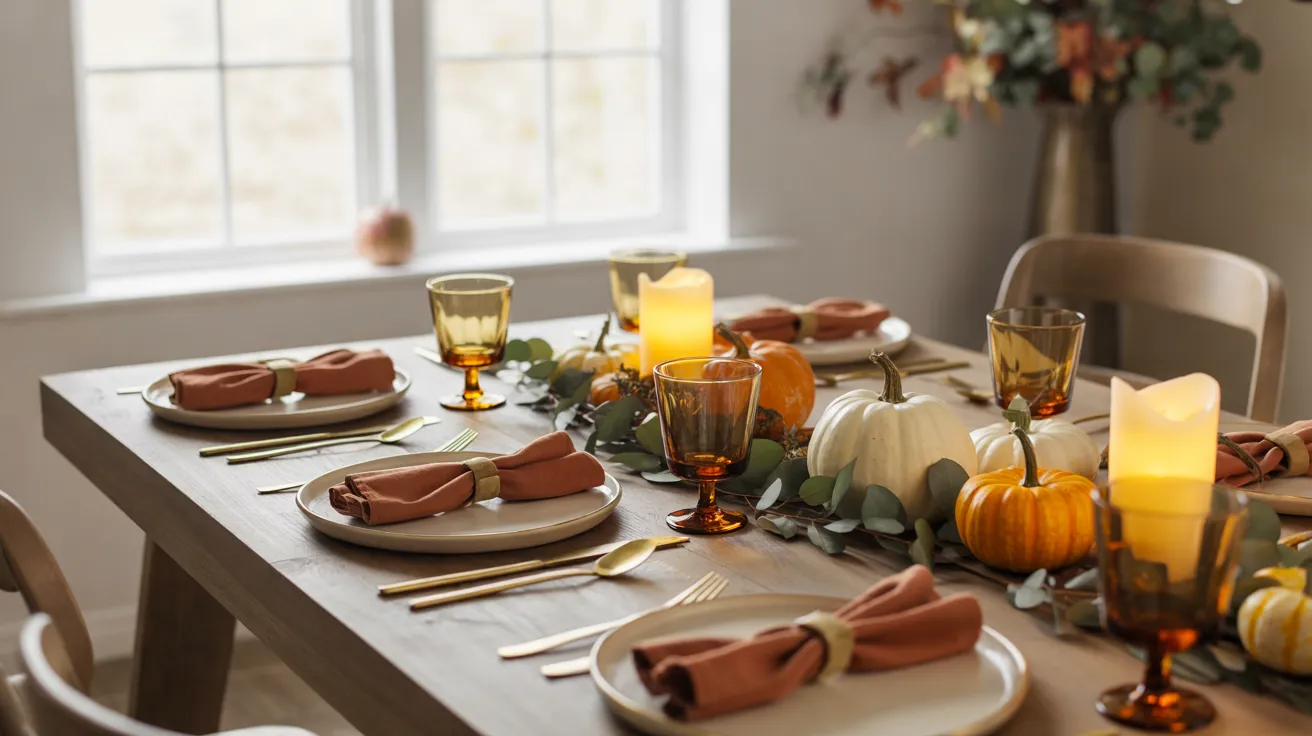 thanksgiving dinner table setting